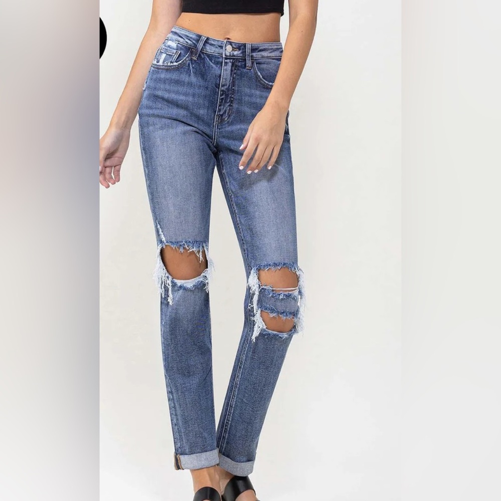 Lovervet by Vervet High Rise Boyfriend Jeans, Size 29/9